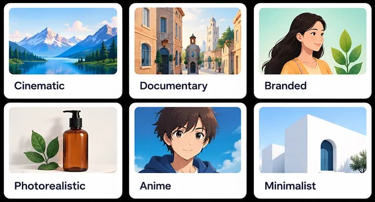 Structured storyboard brief form before generation